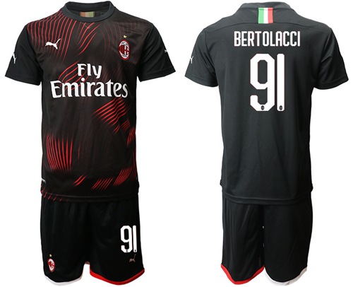 AC Milan #91 Bertolacci Third Soccer Club Jersey